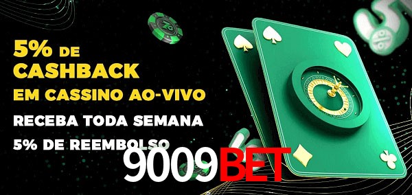 Promoções do cassino ao Vivo 9009bet